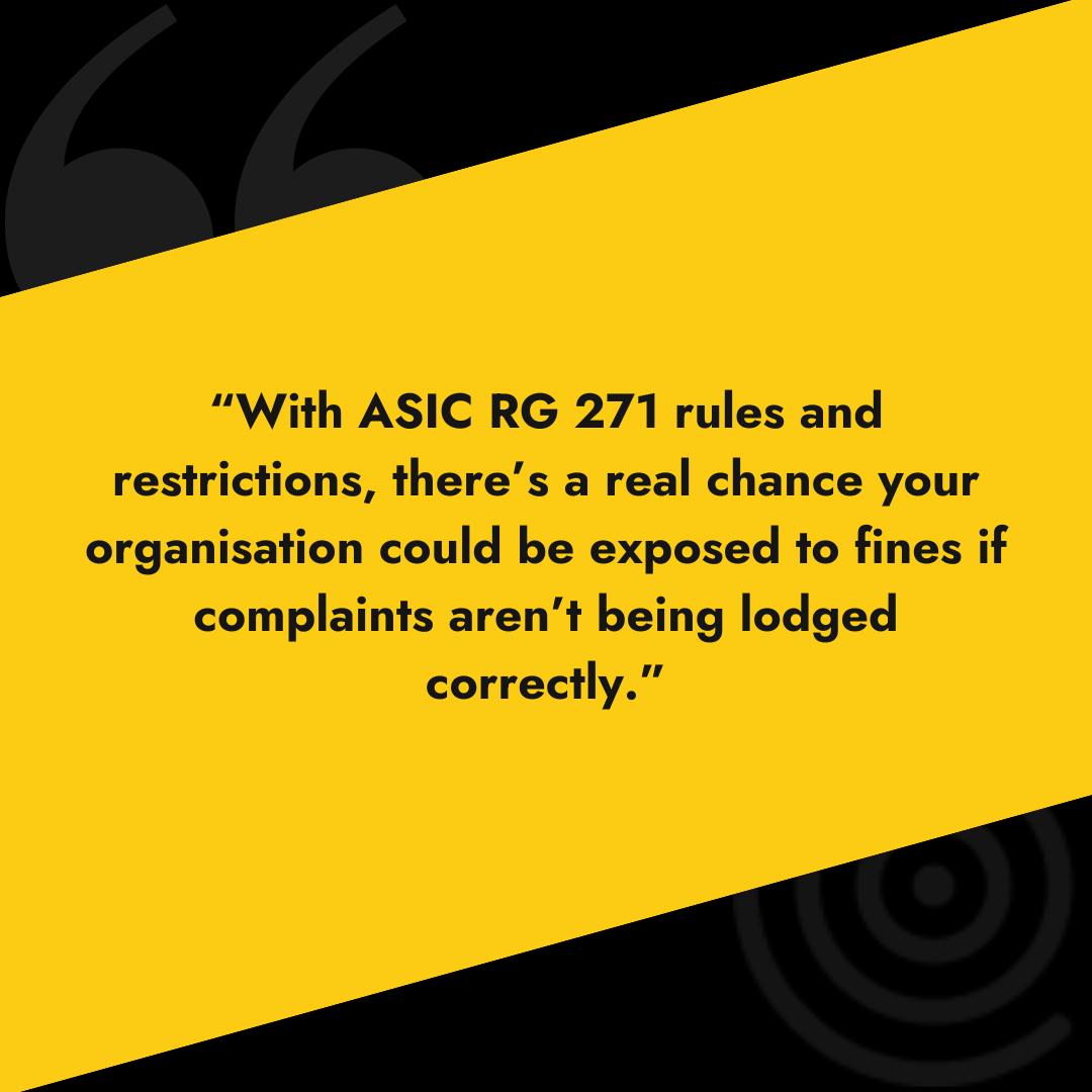 With ASIC RG 271 rules and restrictions